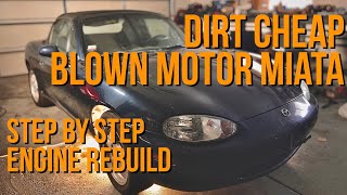 1.8 Miata Engine Rebuild PT 1  Teardown & Inspection