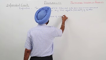 Free ICSE I MATH 12th I MULTIPLICATION THEOREM ON PROBABILITY l Dependent Event l L854