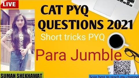 CAT Previous Year Questions MARATHON | VARC | Session 05 | Year 2021 | Suman Shekhawat