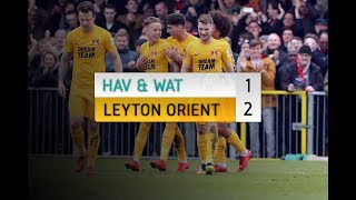 HIGHLIGHTS: Havant \& Waterlooville 1-2 Leyton Orient