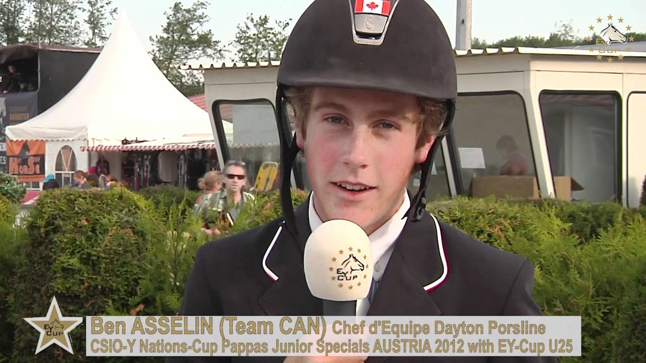 Portrait Ben ASSELIN (Team CAN) Nations Cup CSIO U25 EY-CUP Lamprechtshausen (AUT)