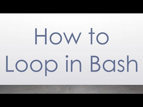 How to Loop in Bash