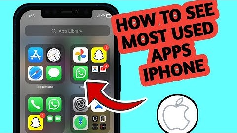 How To SEE MOST used Apps On your iPhone