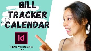 Information CREATE WITH ME | Monthly Bills Tracker With Cactus Designs | Adobe Indesign Tutorial Update