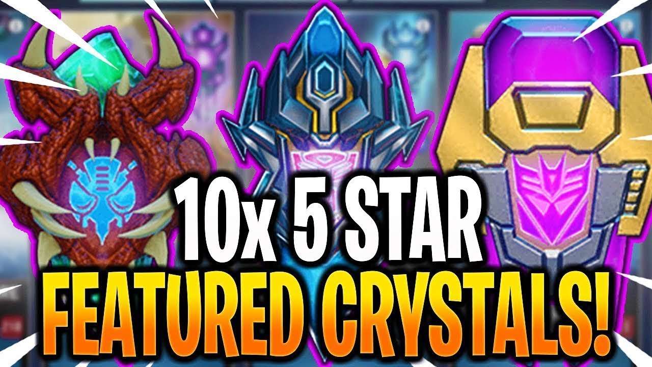 *NEW* 10x 5 STAR FEATURED CRYSTAL OPENING! - Transformers: Forged To Fight