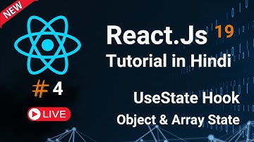 React Js Tutorials in Hindi | React JS Full Course 2025 | UseState Hook | Object | Array