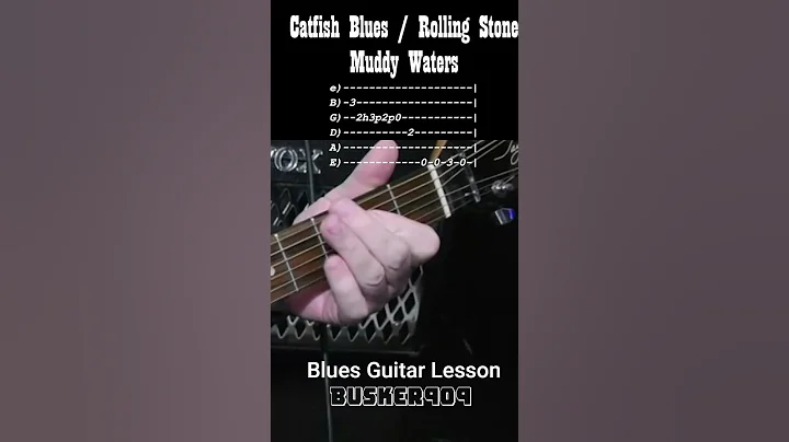 The "Catfish Blues" (Rolling Stone) Riff by Muddy Waters (No Chat) Blues Guitar Lesson with Tab (6)