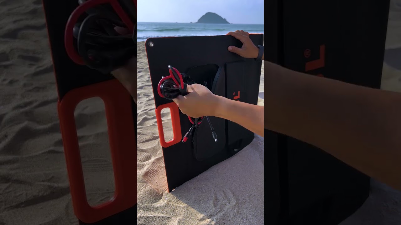 Sea+Sun+Solar panel = Leisure time                                   