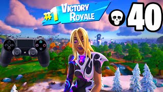 40 Kill Solo Squads Serenade Skin Gameplay Zero Build Win (Fortnite C4 S2) + Best Settings