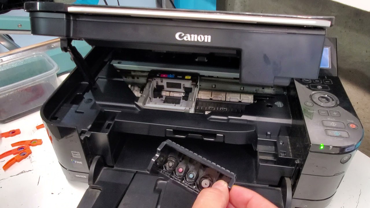 teori Surrey kobber How to Replace Printhead in Canon Pixma MG5220 MG5120 - YouTube