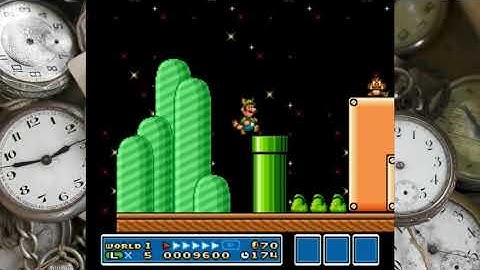 SMB3 for Super Mario All-Stars Custom Level #508 - Reverse Time Renegade (DST Level)