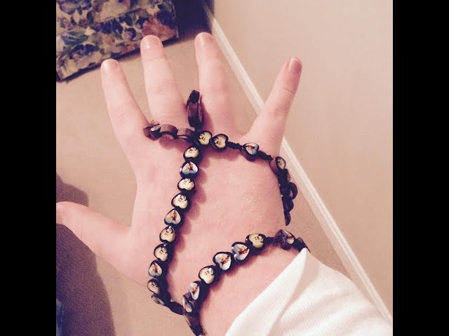 Wrap Around Rosary Bracelet Hematite Beads