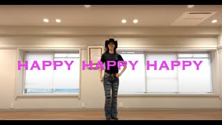 Happy Happy Happy - Beginner Country Line Dance - (Music & Count)