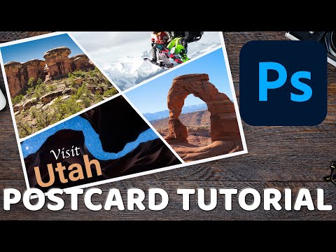 Postcard Design Tutorial in Photoshop for Beginners