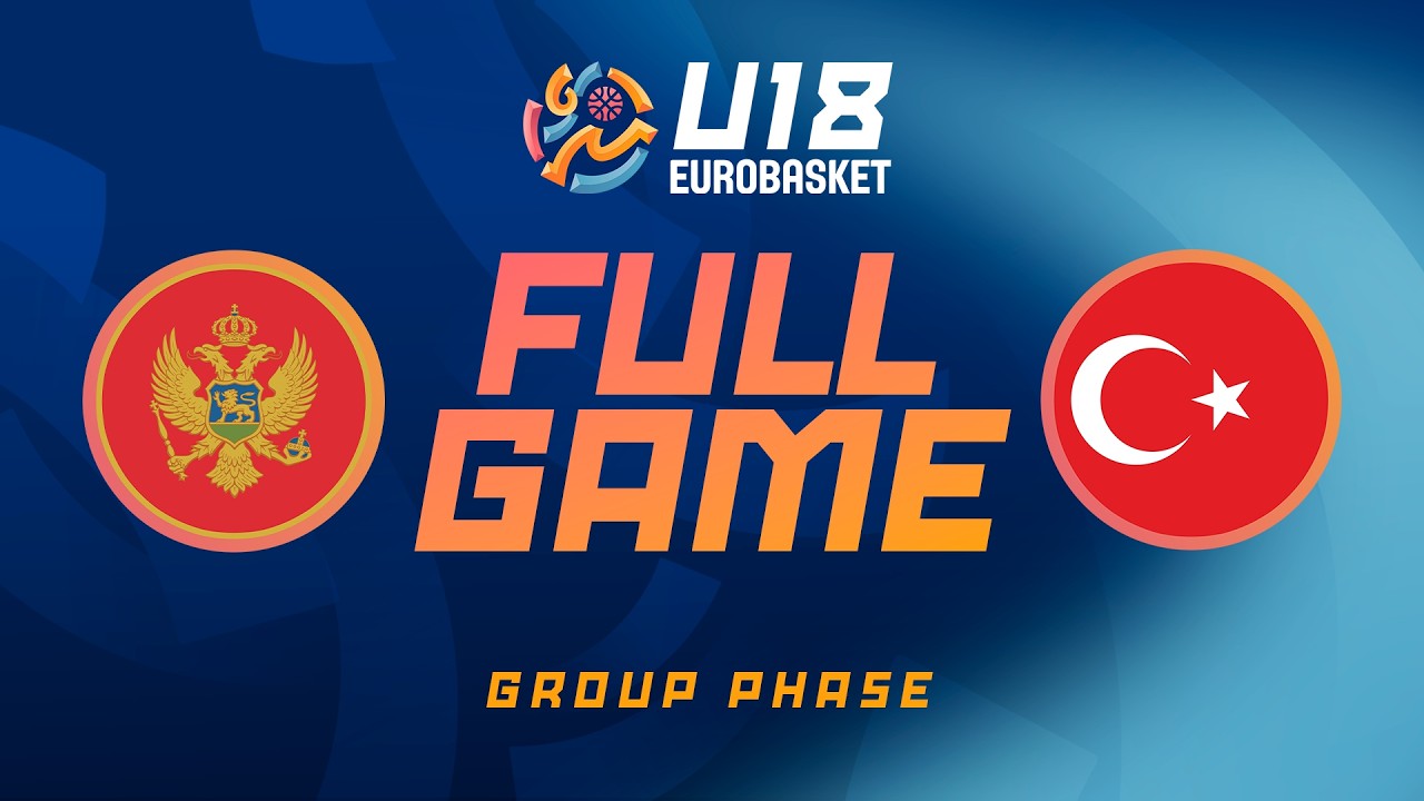 Group Phase | Montenegro v Türkiye | Full Basketball Game | FIBA U18 Women's EuroBasket 2026