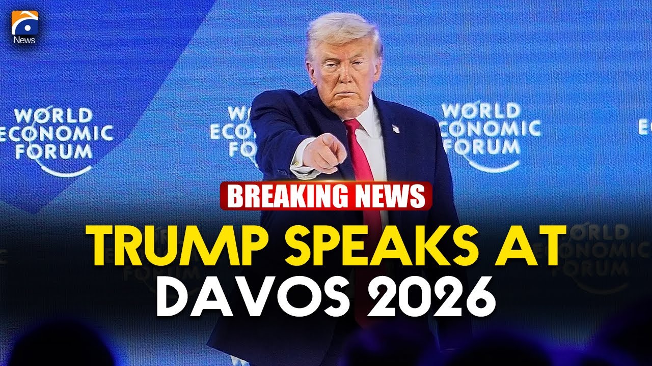 Trump Speaks to Media at Davos World Economic Forum 2026 | Geo News ...