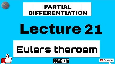 #21  PARTIAL DIFFERENTIATION  ( ENGINEERING MATHEMATICS-1)