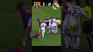 Barcelona vs Real Madrid Laliga 10/11 { 5-0 } 🔥 #football #shorts #messi #ronaldo #ramos 😡#youtube Resimi