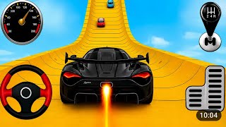 🔥 Impossible Mega Ramp Car Race Challenge | Black Supercar Speed Run! 💥 Ep-13 #carracing #gameplay  screenshot 3