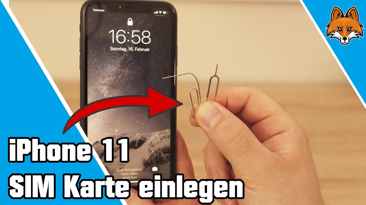 iPhone 11 & 11 Pro SIM Karte einlegen 📲 - YouTube