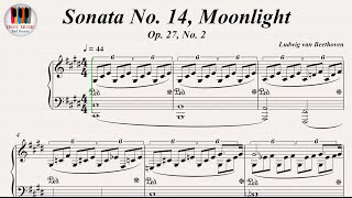 Buy pdf https://iyzi.link/aafbbg piano sheet music, sonata no. 14,
moonlight op. 27, 2 - ludwig van beethoven, tutorial, music