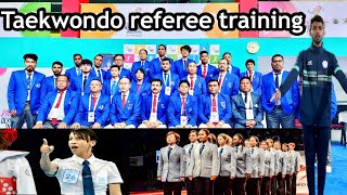 Taekwondo referee training Kyorugi #taekwondo #kyorugi #refree