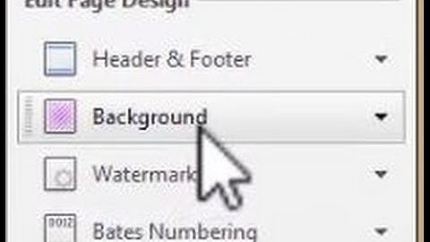 Adobe Acrobat Pro Pages Panel, Part 8 of 8 - Background, Watermark & Bates Numbering