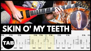 SKIN O MY TEETH Megadeth Guitar TAB | Lesson | Cover | Tutorial Resimi