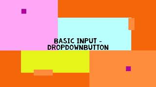 02 - Sobre WinUI 3 Gallery - Basic Input - DropDownButton