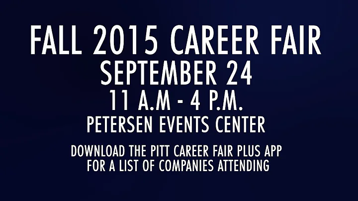 Fall 2015 Career Fair Promo