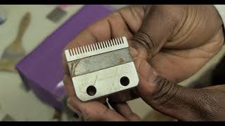 Part 1.HOW TO SHARPEN ANY CLIPPER BLADE PROFESSIONALLY!!