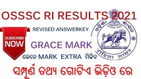 #osssc_ri_results OSSSC RI REVISED ANSWERKEY//GRACE MARK ADD//KNOW DETAILS