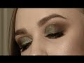 GET READY WITH ME! OLIVE GREEN GOLD LINED EYE MAKE-UP - AnnaJeanine