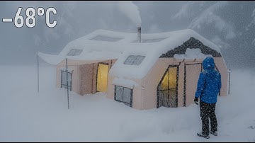I Survived −68°C in an Off-Grid Hot Tent | Off Grid Life in Deep Snow