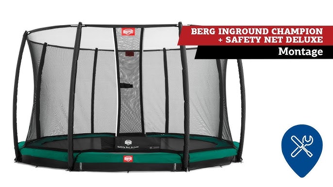 ihærdige Bestemt Forvirre BERG InGround Champion trampoline + Safety Net deluxe | assembly - YouTube