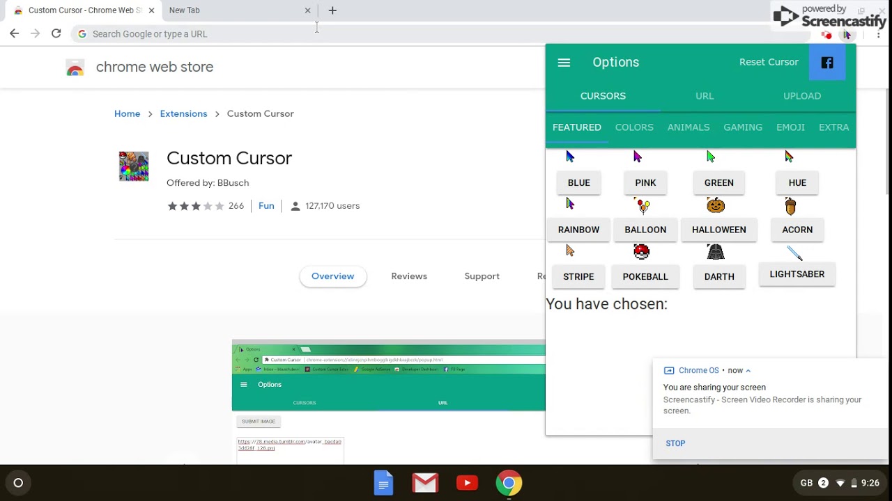how to change your mouse cursor on chromebook