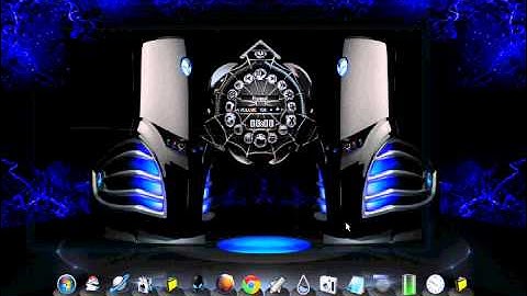 themes rainmeter alienware cosmic & smoke