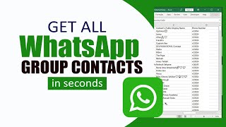 How to Export All WhatsApp Group Contacts to Excel | In Seconds screenshot 3