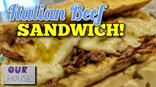 Slow Cooker Italian Beef Sandwich