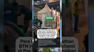 Para Pelari Marathon BTN JAKIM 2026 berhenti dan jeda perjalanan untuk sholat subuh