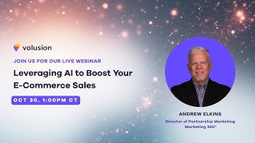 Leveraging AI to Boost Your Ecommerce Sales | Ecommerce Webinar