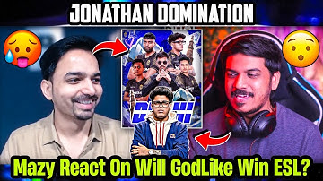 Mazy React on GodLike ESL Performance🔥🥵 iFlicks on Jonathan Domination😳
