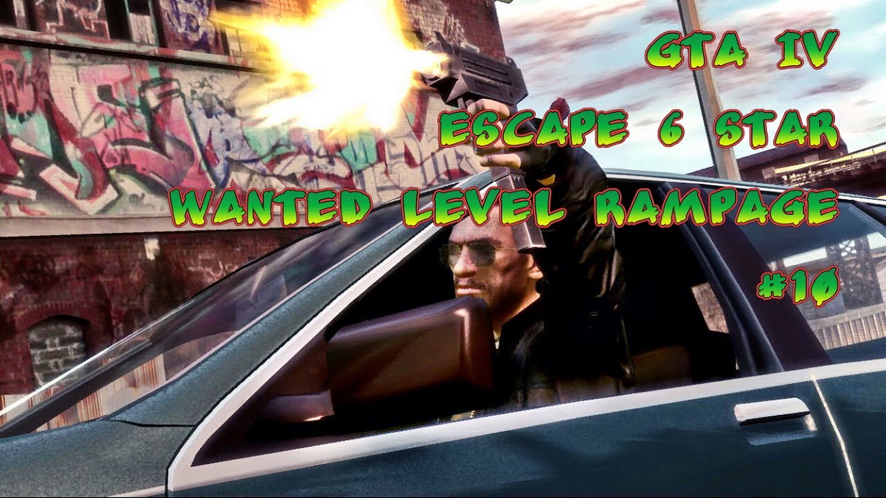 GTA IV Escape 6 Star Wanted Level Rampage 10 YouTube 
