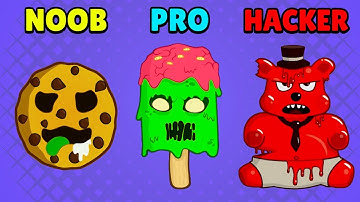 NOOB vs PRO vs HACKER - Zombie Food Clicker