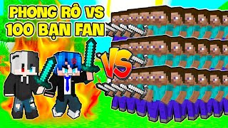 PHONG CẬN CÙNG SIRO CHẠY TRỐN KHỎI 100 BẠN FAN THỢ SĂN TIỀN THƯỞNG MINECRAFT screenshot 4