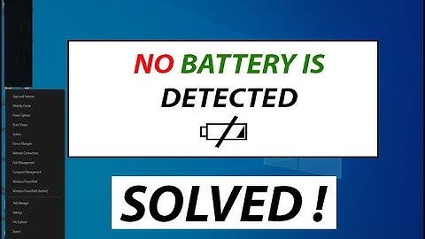 ✅ No battery is detected laptop fix | Battery not Detected Windows Laptop