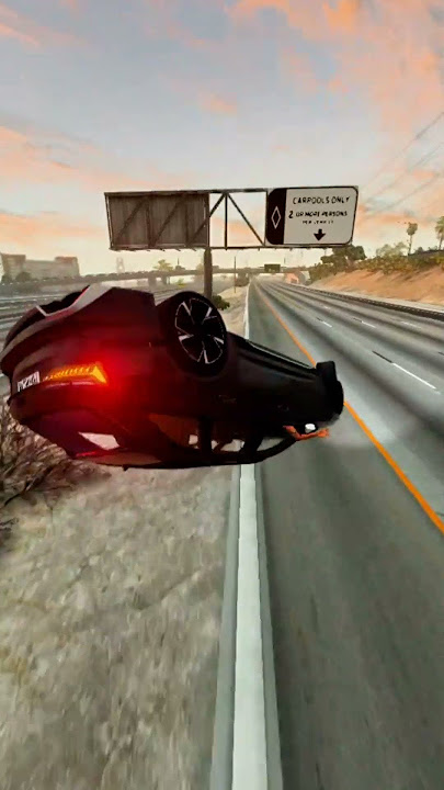 Audi Rs6 crash at 300 KM/H final accurate simulation