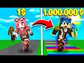 PICCONE DA 1€ VS PICCONE DA 1.000.000€ - MINECRAFT