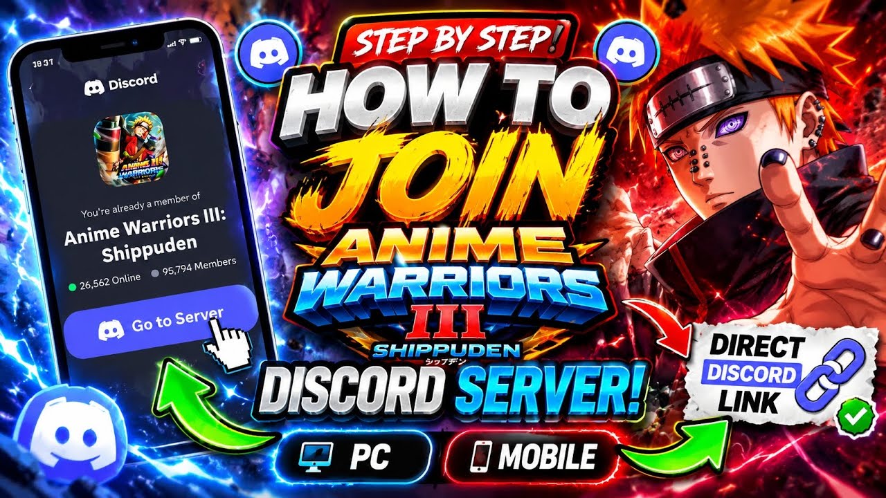 HOW to JOIN ANIME WARRIORS III DISCORD SERVER - YouTube