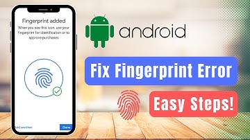 Fix "An Error has Occurred with Fingerprint Sensor. Restart your Device"